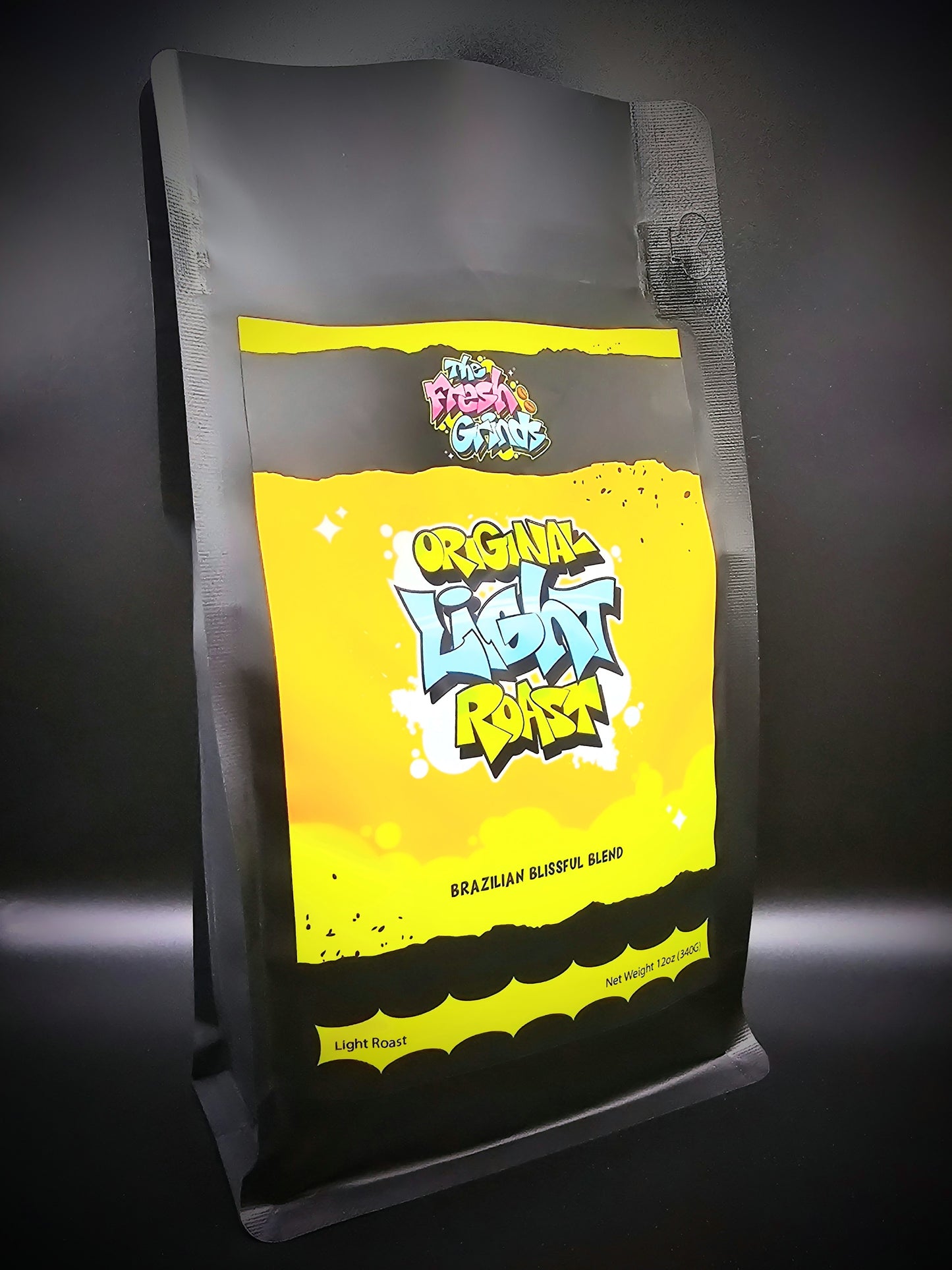 Original Light Roast Coffee Grinds Front Side